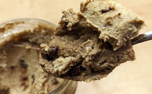 Keksteig zum Naschen zuckerfrei und ohne Mehl und Salmonellen