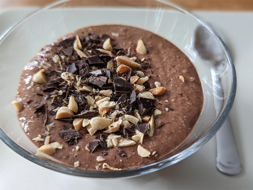 Schokocreme mit Hafer und Erdnüssen