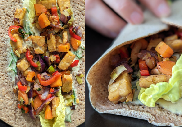 Vollkorn Wraps – Super schnell gemacht & wenig Zutaten